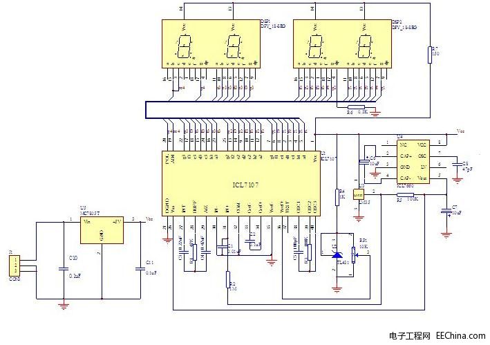 绘制数显温度计电路图及PCB设计方法