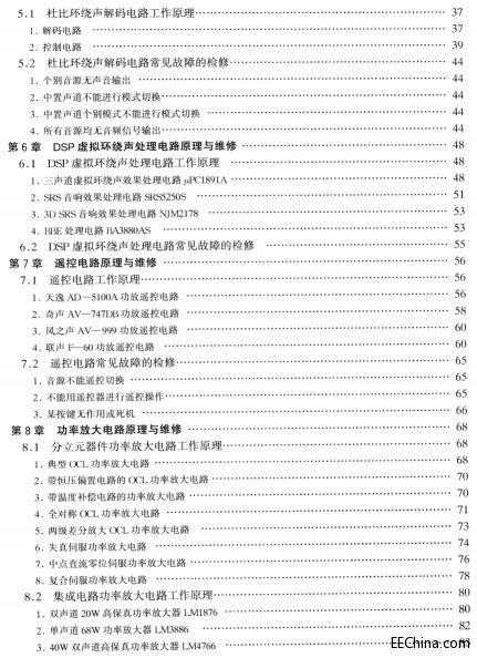 AV功放机实用单元电路原理与维修图说（第2版)