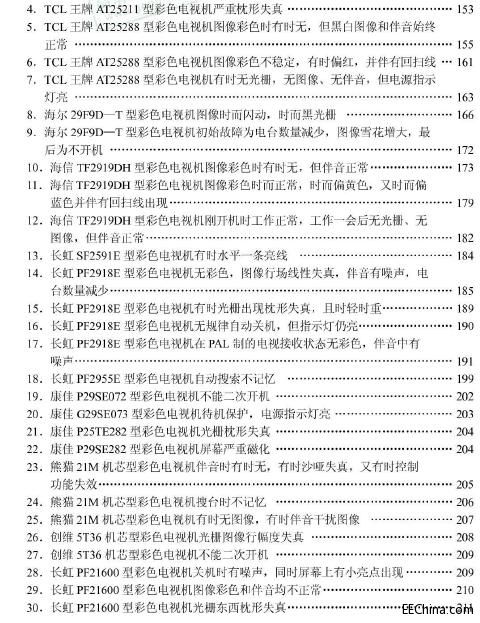 CRT超级芯片彩色电视机疑难故障检修实例