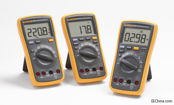 福禄克推出升级的Fluke 15B+/17B+/18B+系列万用表 -- 更大更快更亮