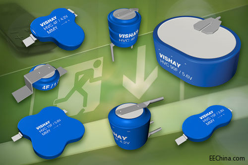 Vishay 发布新系列混合ENergY储能超薄电容器，具有超高的能量密度