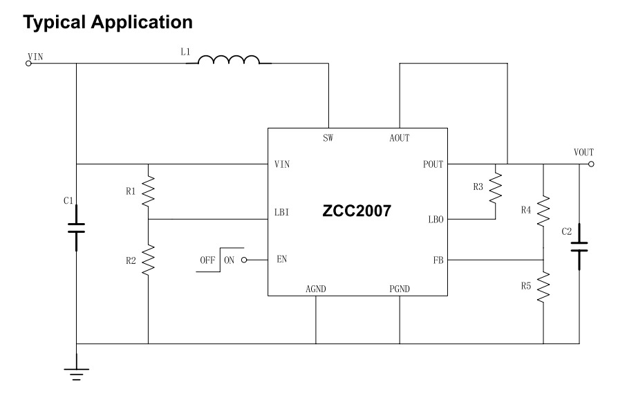 ZCC2007 输出5V 7A大功率输出同步升压-替代SY7066