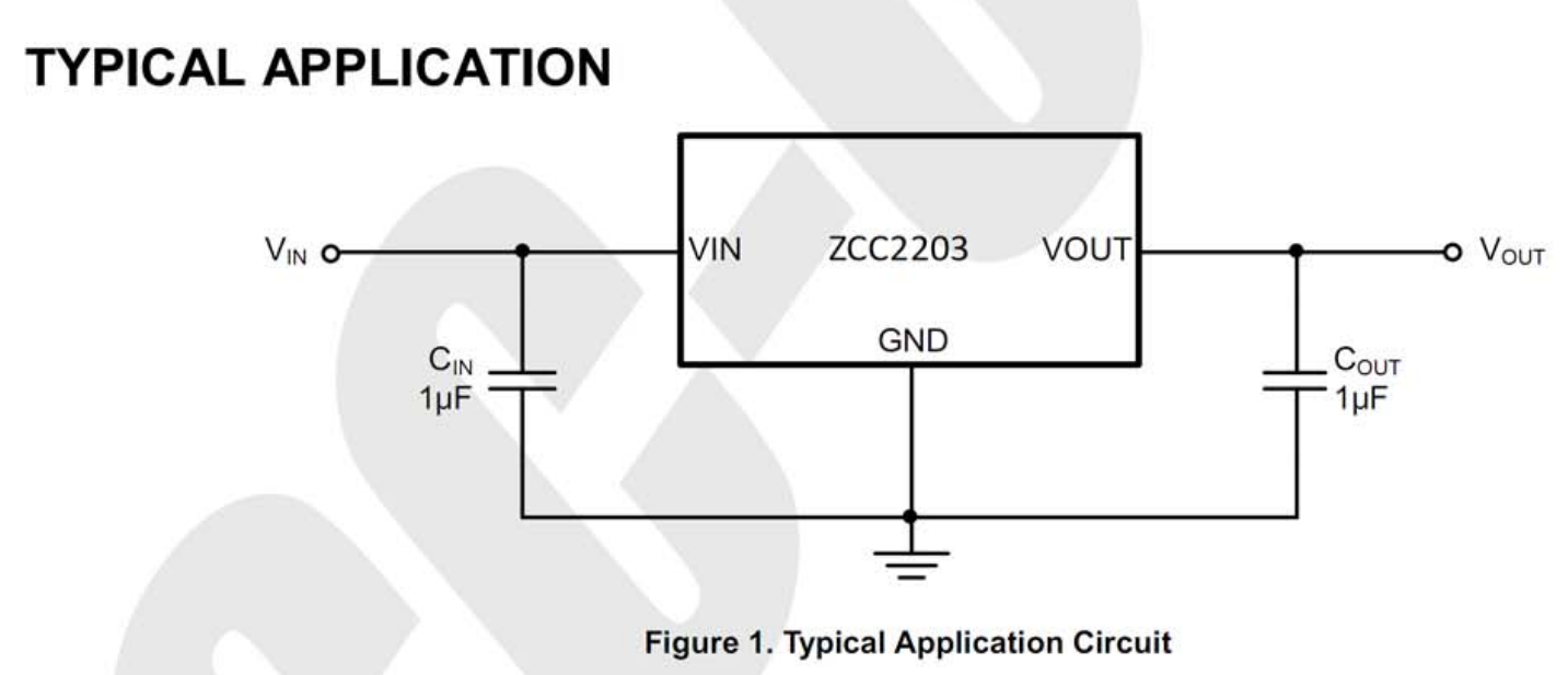 高耐压快速响应LDO  ZCC2203