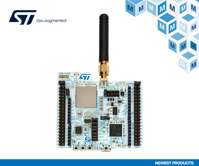 贸泽电子开售ST STM32WL Nucleo-64开发板，支持全球第一款LoRa Soc