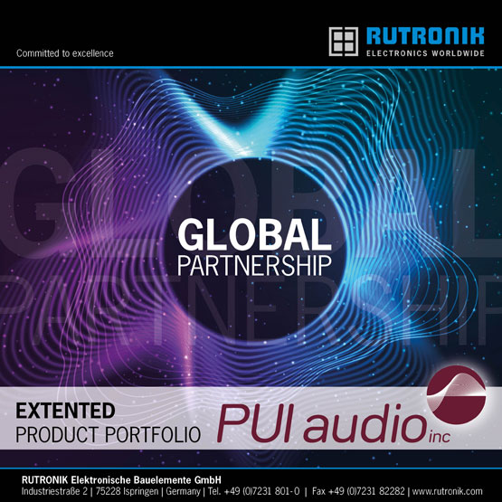 实现更多创新音频应用设计：儒卓力和 PUI Audio扩展特许经营