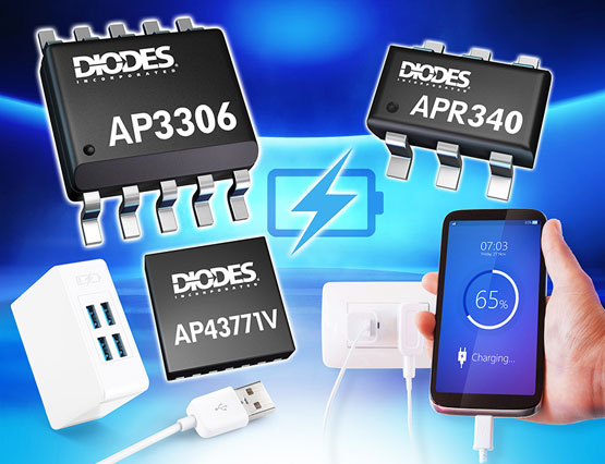 Diodes 公司的超高功率密度充电器整体解决方案，具备更高效率、更省空间的产品优点