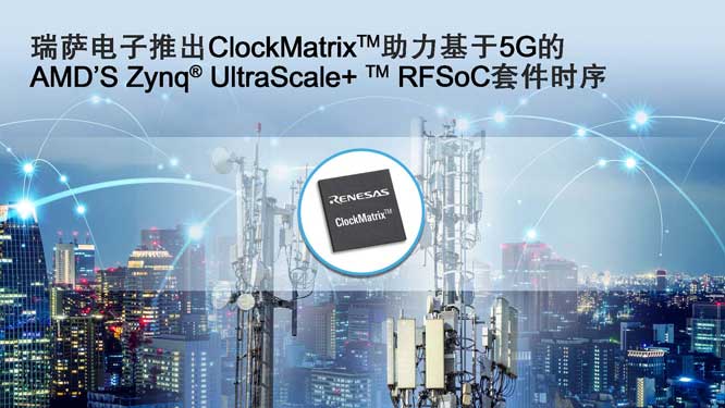 瑞萨电子推出ClockMatrix系统同步器，  针对O-RAN S-Plane的要求实现D级合规性