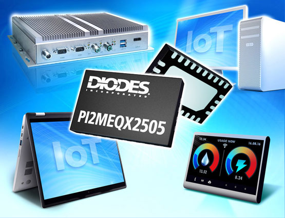 Diodes 公司的低功耗 1.8V、2.5Gbps、4 数据信道 ReDriver 支持 MIPI D-PHY 通讯协议
