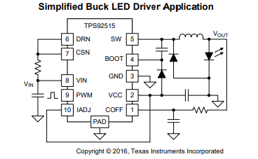 TPS92515HVQDGQRQ1 LED驱动器 IC 详细参数 汽车照明