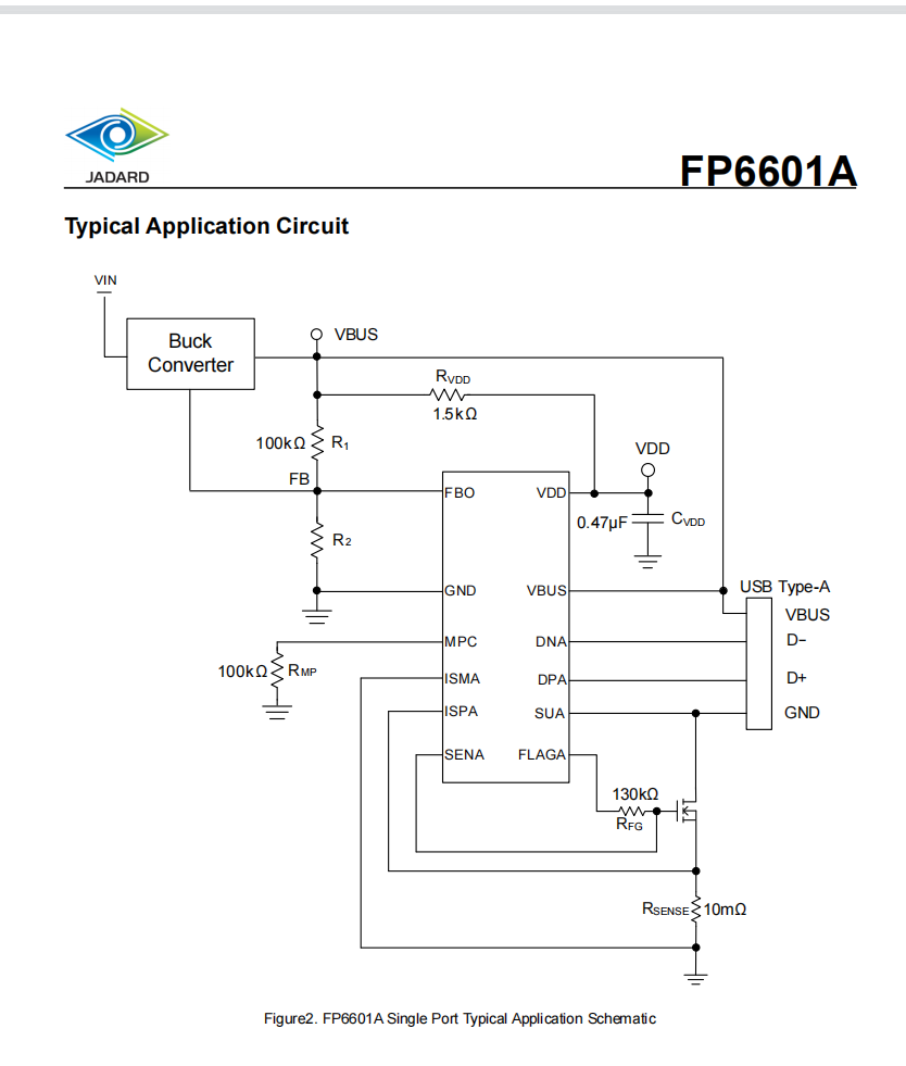 FP6601A Type-A HVDCP控制器与插入/输出自动检测