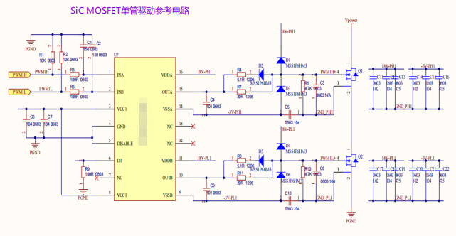 碳化硅MOS驱动设计及SiC栅极驱动器示例
