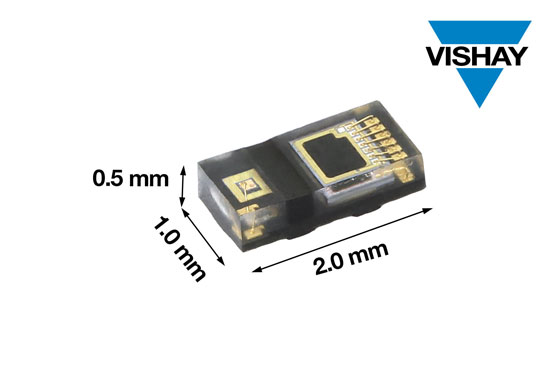 Vishay推出新款全集成超小型接近传感器，待机电流低至5 μA