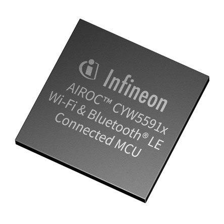 英飞凌推出功能强大的CYW5591x系列无线微控制器，扩展其AIROC Wi-Fi 6/6E产品组合