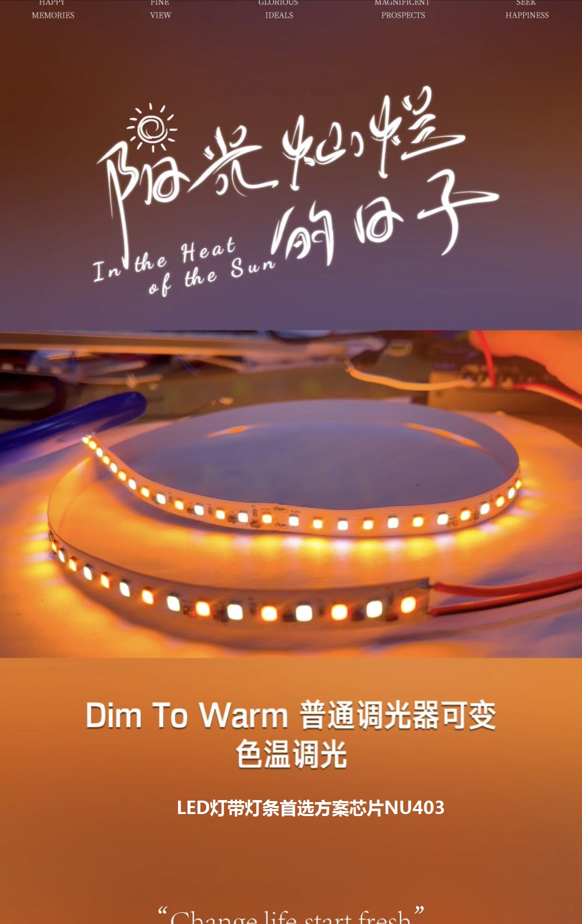 低成本Dim To Warm调光调色灯带恒流IC /NU403