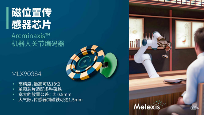 Melexis发布突破性Arcminaxis位置感应技术及产品，专为机器人关节打造