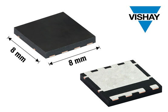 Vishay 新款具有领先导通电阻性能的80 V MOSFET可极大改善工业应用的热性能和可焊性