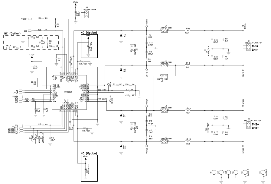 BA95630功放_2×35W内置DSP带空间音效的功放IC