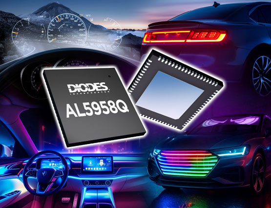 Diodes 公司推出智能48通道LED驱动器，搭载扫描矩阵技术，引领车用动态照明革新