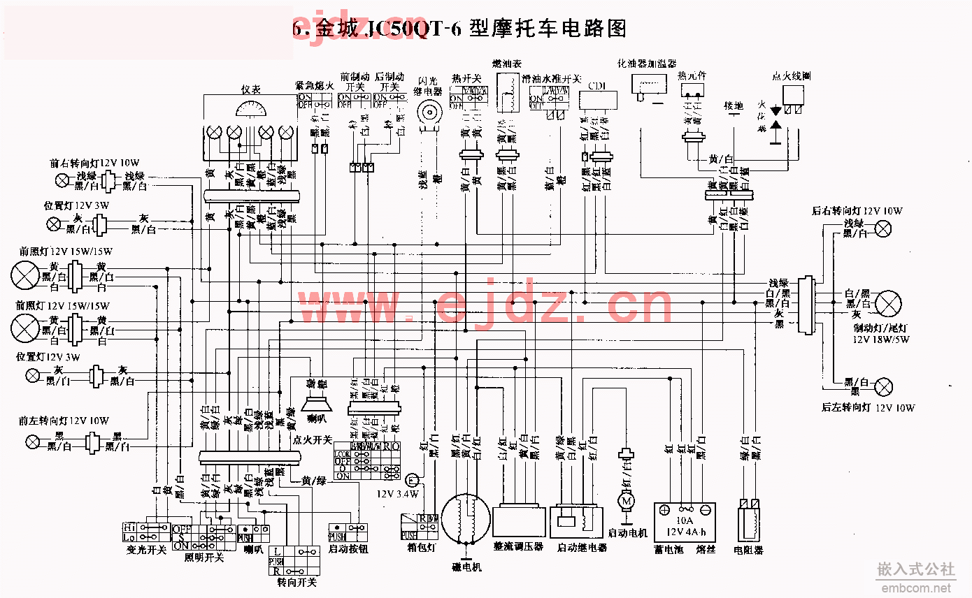 006金城JC50QT-6型摩托车电路图.gif