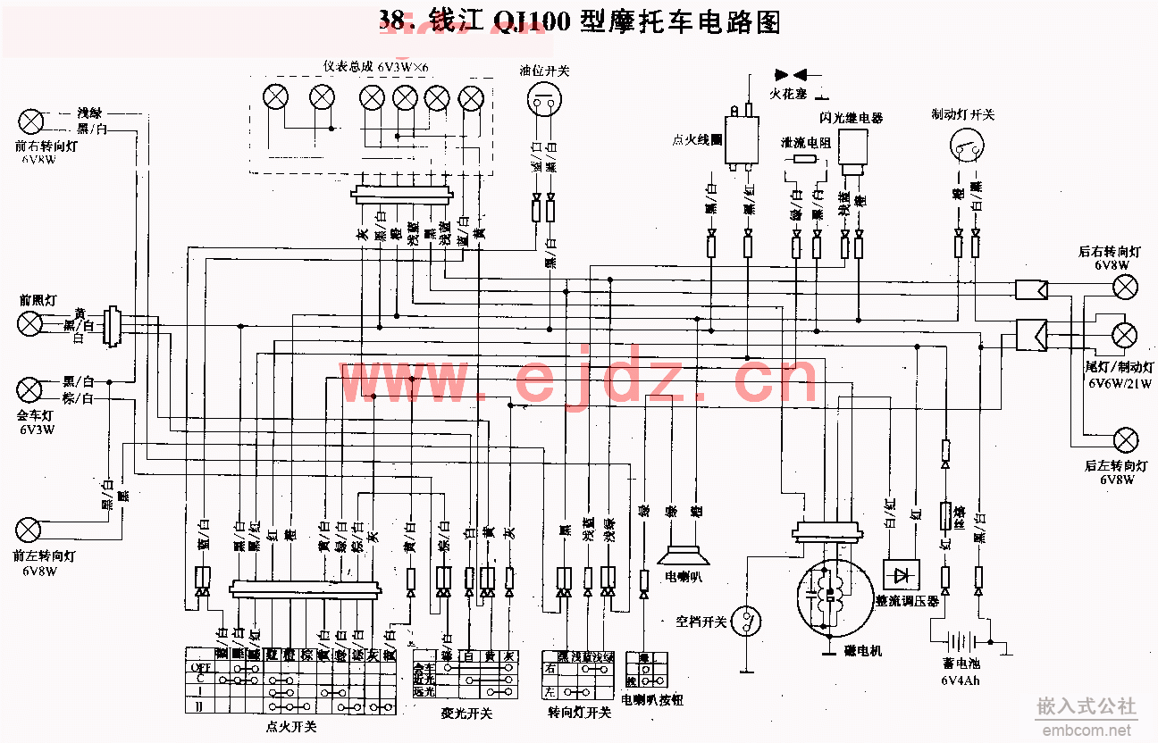 038钱江QJ100摩托车电路图.gif