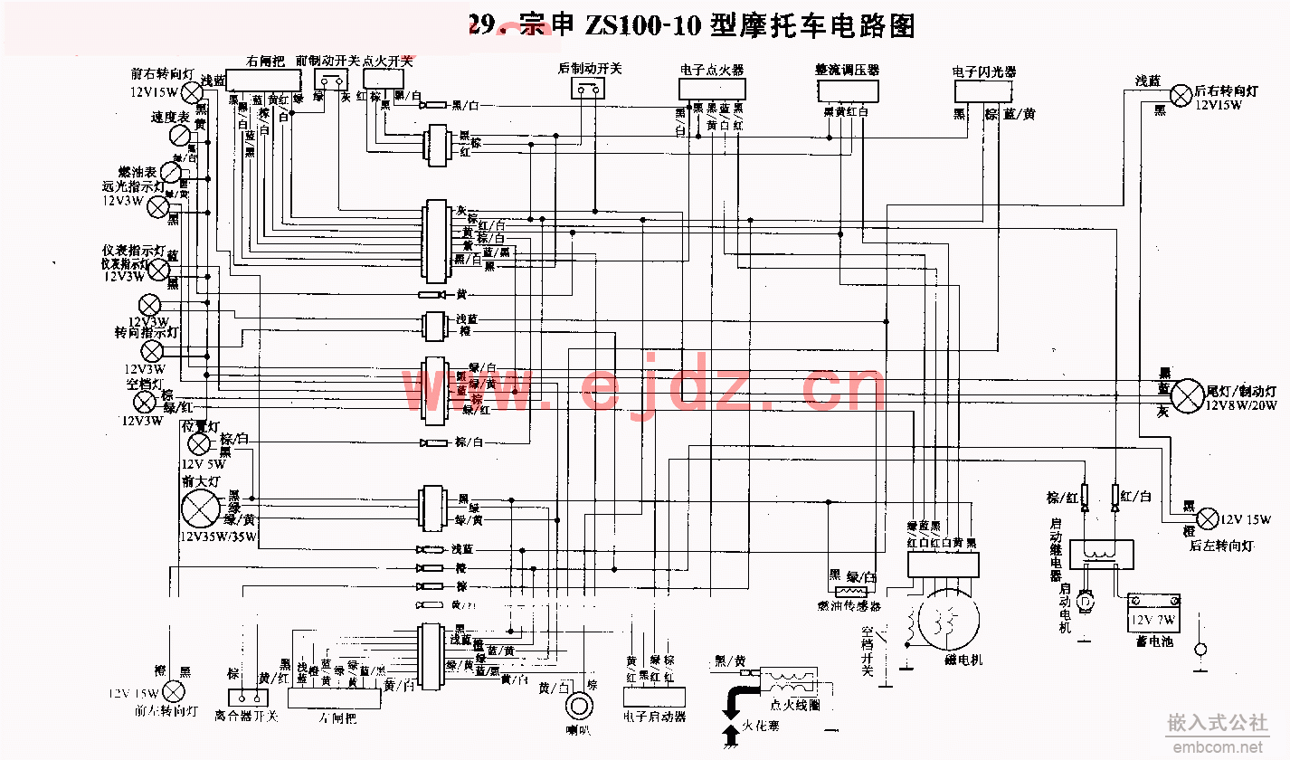 029宗申ZS100-10型摩托车电路图.gif