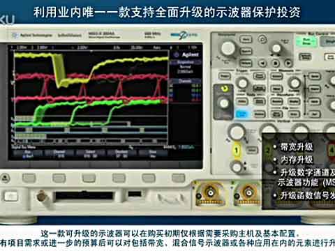 安捷伦X系列示波器，唯一一款支持全面升级的示波器视频