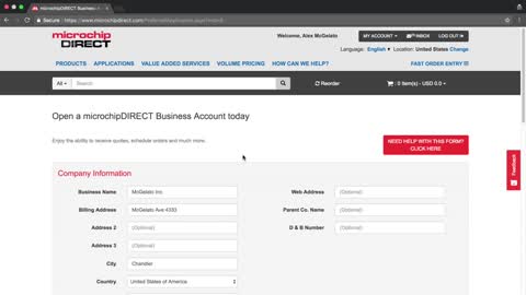 microchipDIRECT新手入门教程——申请商务账户和信用额度视频