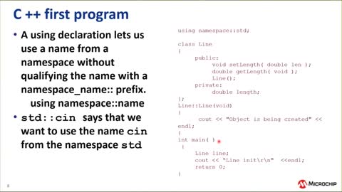 C++入门以及基于SAM9x60 EGT应用培训教程视频