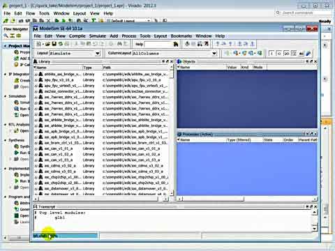 Vivado教程：在Vivado中使用ModelSIM进行仿真视频